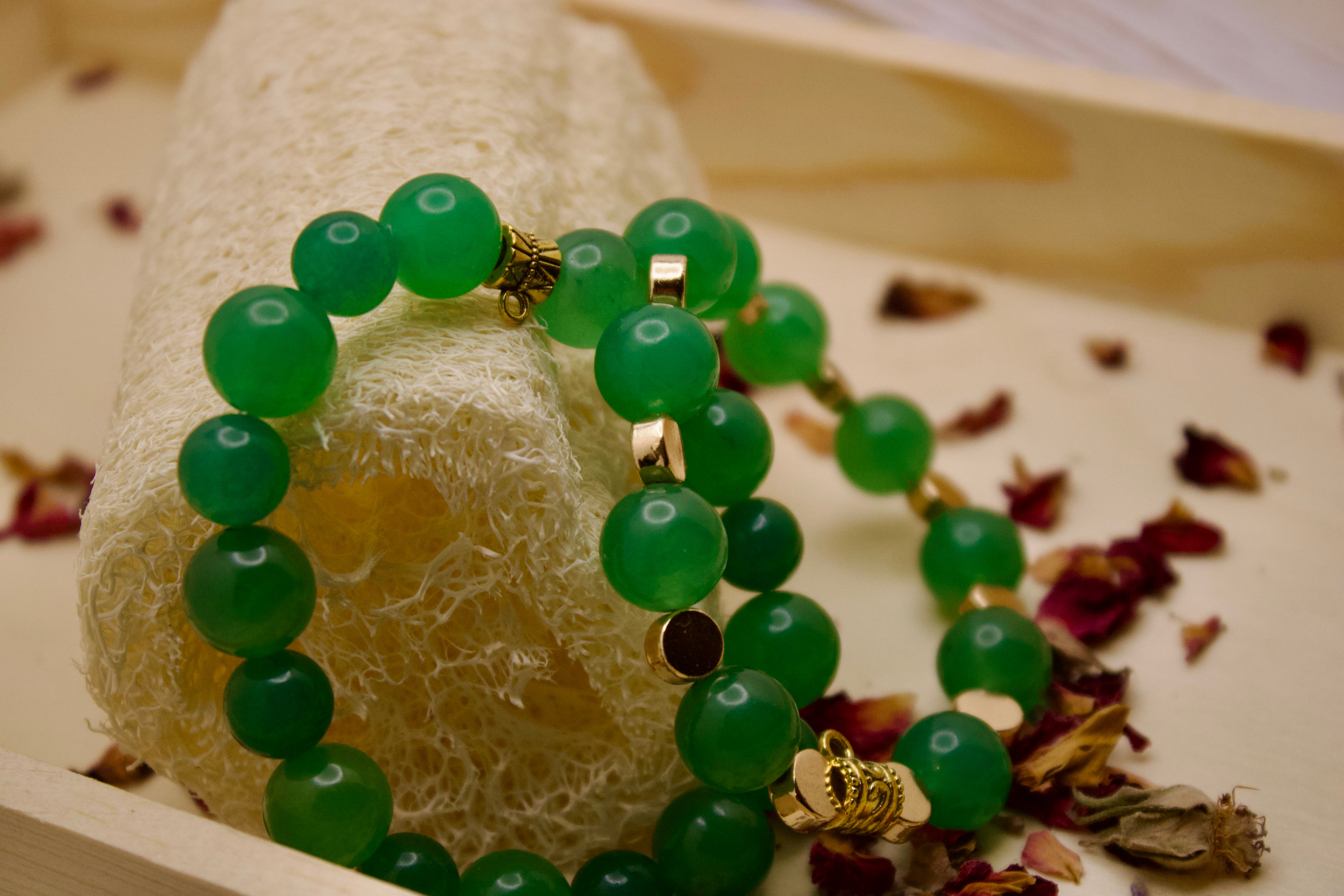 Green Jade Stone Bracelet