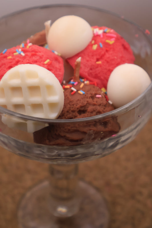 Neapolitan Ice Cream Sundae